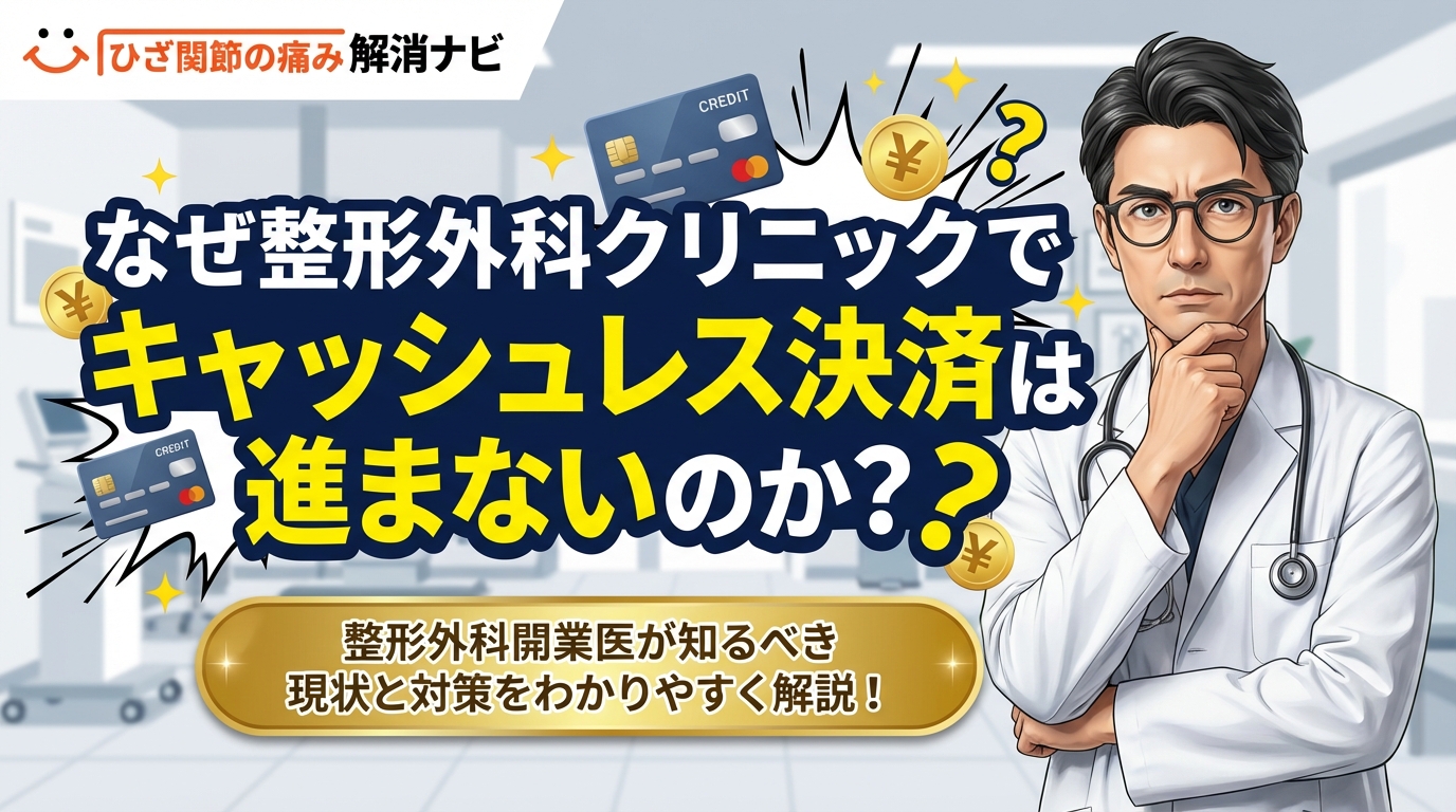 なぜ病院・クリニックでキャッシュレス決済が進まないのか？整形外科開業医が知るべき現状と対策」【2026年度版】 コラム内容をわかりやすくまとめてYouTube動画で紹介。